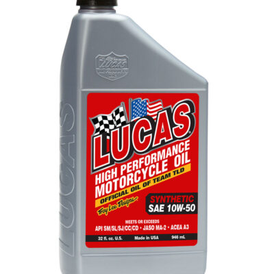 Lucas High Performance Motorcycle Oil Synthetic SAE 10W-50