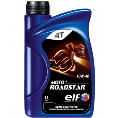 Elf Moto⁴ Roadstar 10W40 - Semi Synthetic 4 Stroke Oil