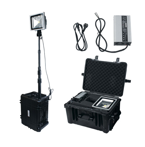 Qesta 50 Watt Super LED Emergency Light 4000 Lumen with Tripod & Case