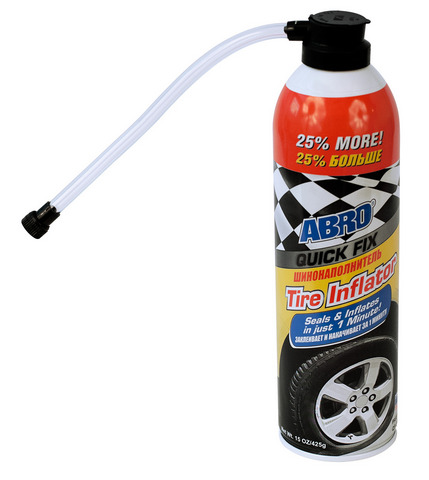 ABRO Quick Fix Tire Inflator 25% More 425g (15 Oz.)