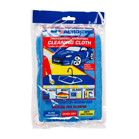 ABRO Microfiber Cleaning Cloth Blue 40.5cm X 40.5cm