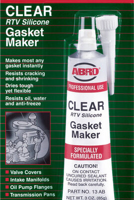 ABRO Silicone Gasket Maker Clear 85g (3 oz.)