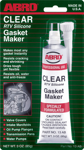 ABRO Silicone Gasket Maker Clear 85g (3 oz.)