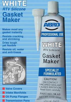 ABRO Silicone Gasket Maker White 85g (3oz)