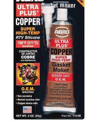 ABRO Ultra Plus Copper Super High-Temp Silicone Gasket Maker 85g (3oz)