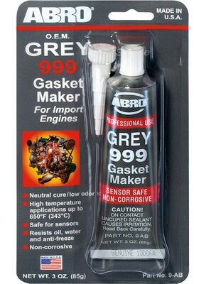 ABRO Silicone Gasket Maker Grey 999 85g (3oz)