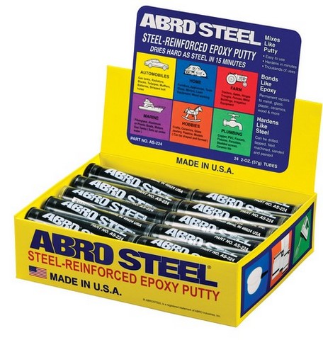 ABRO Steel White Steel-Reinforced Epoxy Putty 1 x 57g - Image 3