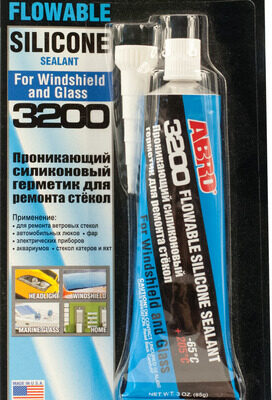 ABRO Flowable Silicone Sealant For Glass 85g (3oz)