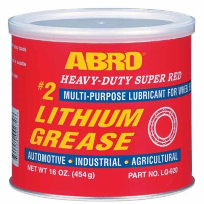 ABRO Super Red #2 Lithium Grease Tub 454g (16 Oz.)