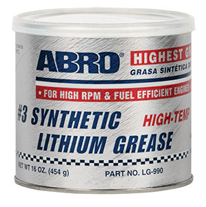 ABRO Synthetic #3 Blue Lithium Grease Tub 454g (16 Oz.)
