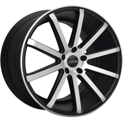 SSW Performance Wheel - Solace Full Polish Black Matt 20"x 8.5"- CLEARANCE