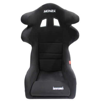 Autotecnica Monza Fixed Back Race Sports Seat Twin Wing Moulded F/Glass Black