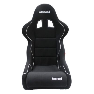 Autotecnica Monza Sport Seat Fully Moulded Fibre Glass Black (Size H92 x S60 x W49 x D55 cm)